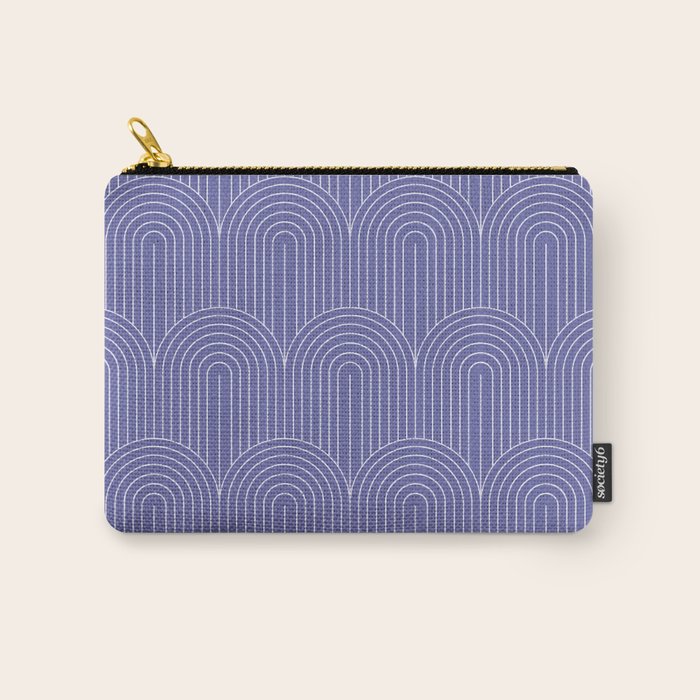 Art Deco Arch Pattern XXI Very Peri Carry All Pouch Gallery Image 1