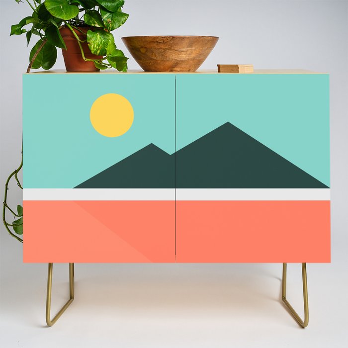 Geometric Landscape 16 Credenza Gallery Image 1