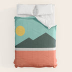 Geometric Landscape 16 Comforter Gallery Image 6