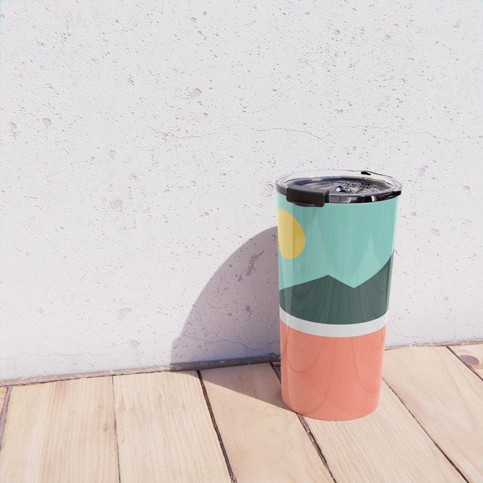 Geometric Landscape 16 Travel Mug Gallery Image 4