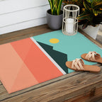 Geometric Landscape 16 Outdoor Rug Gallery Image 2
