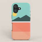 Geometric Landscape 16 iPhone Case Gallery Image 1