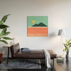 Geometric Landscape 16 Wood Wall Art Gallery Image 2