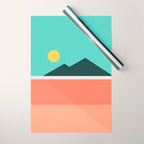 Geometric Landscape 16 Wrapping Paper Gallery Image 1