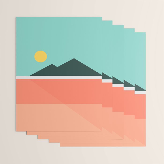 Geometric Landscape 16 Wrapping Paper Gallery Image 3