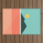 Geometric Landscape 16 Outdoor Rug Gallery Image 1