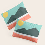 Geometric Landscape 16 Pillow Sham Gallery Image 3
