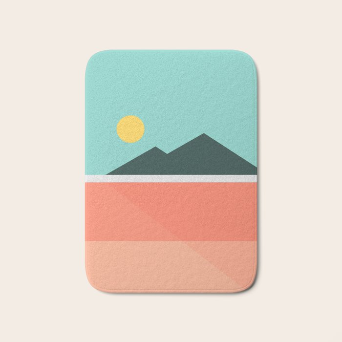 Geometric Landscape 16 Bath Mat Gallery Image 1
