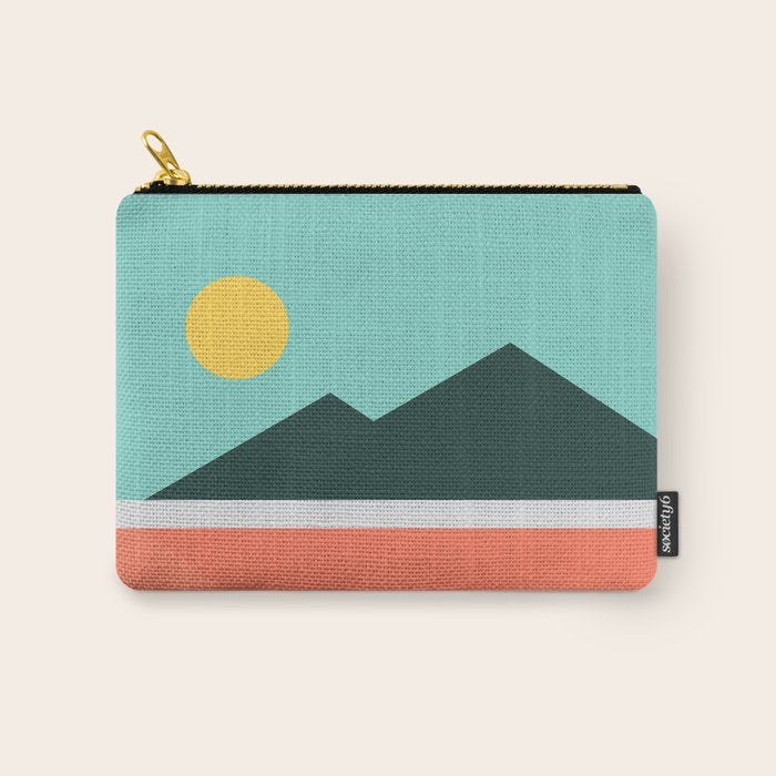 Geometric Landscape 16 Carry All Pouch Gallery Image 1