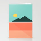 Geometric Landscape 16 Stationery Card Gallery Image 2