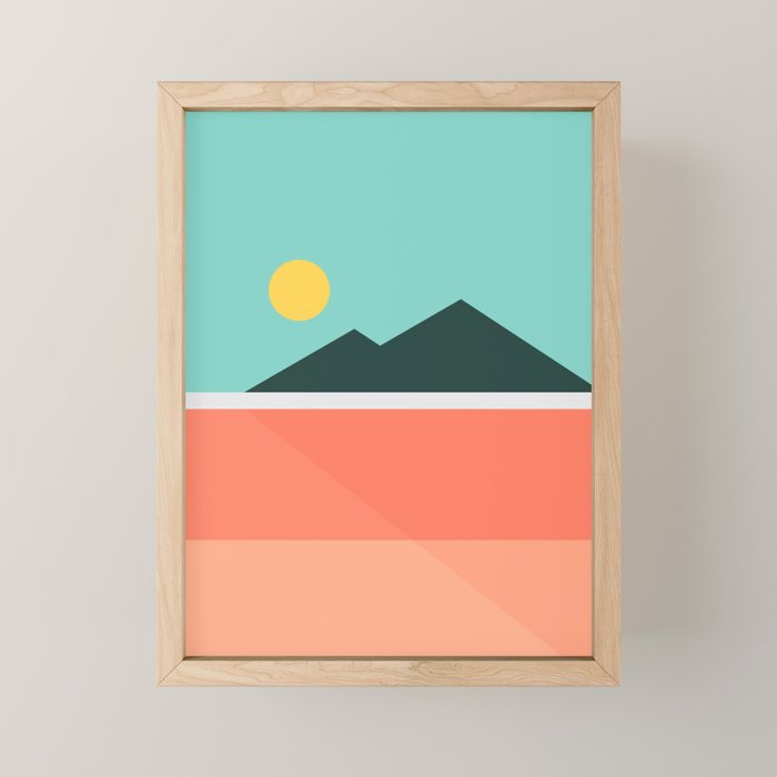 Geometric Landscape 16 Mini Art Print Gallery Image 1