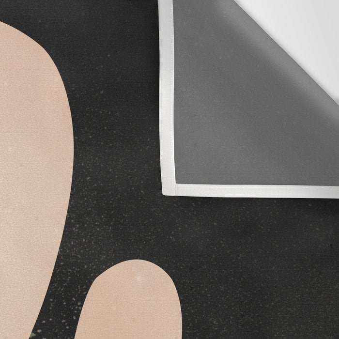 Noir Leaf: Mid Century Modern Matisse Edition Wall Tapestry Gallery Image 3