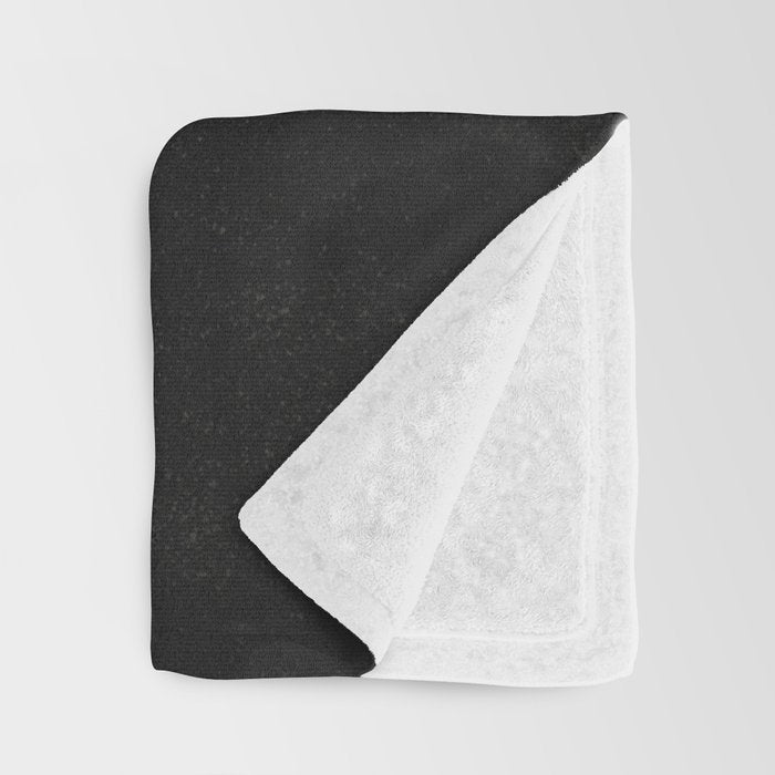 Noir Leaf: Mid Century Modern Matisse Edition Throw Blanket Gallery Image 3