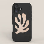 Noir Leaf: Mid Century Modern Matisse Edition iPhone Case Gallery Image 1