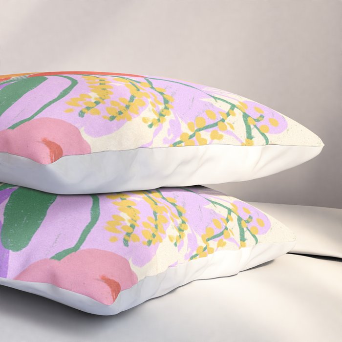 Flowers in green room Pillow Sham Gallery Image 3