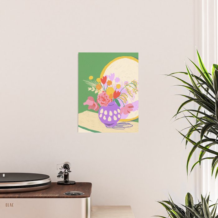 Flowers in green room Poster Gallery Image 2