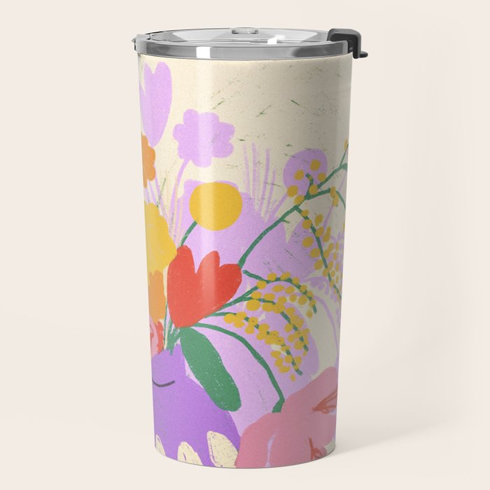 Flowers in green room Travel Mug Gallery Image 2