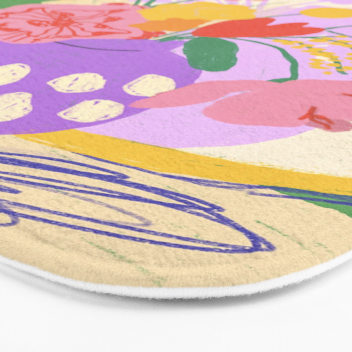 Flowers in green room Bath Mat Gallery Image 3