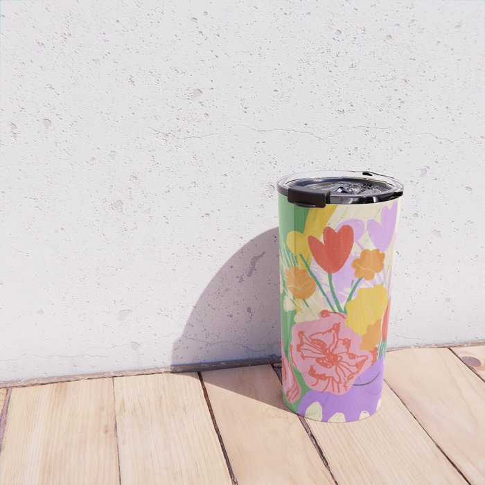 Flowers in green room Travel Mug Gallery Image 4