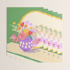 Flowers in green room Wrapping Paper Gallery Image 3