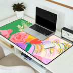 Flowers in green room Desk Mat Gallery Image 2