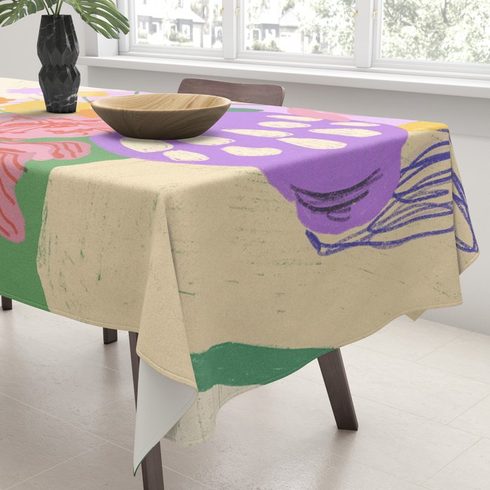 Flowers in green room Tablecloth Gallery Image 3