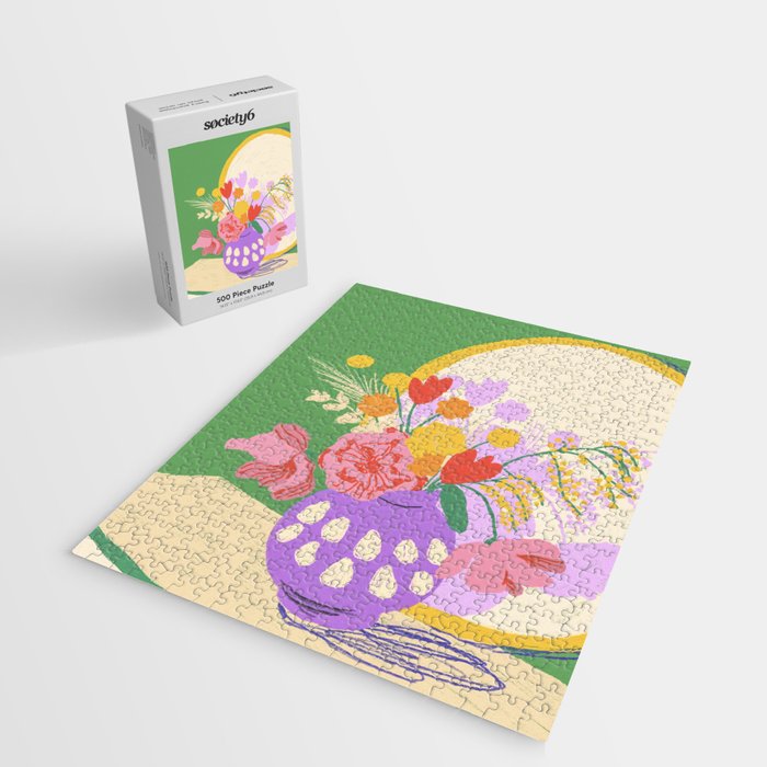 Flowers in green room Jigsaw Puzzle Gallery Image 2