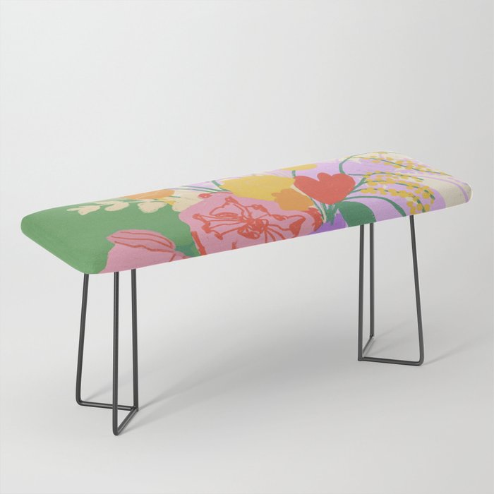 Flowers in green room Bench Gallery Image 1