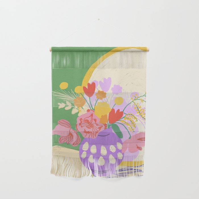 Flowers in green room Wall Hanging Gallery Image 1