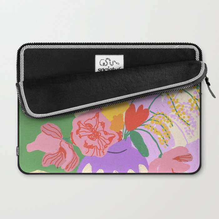 Flowers in green room Laptop Sleeve Gallery Image 2