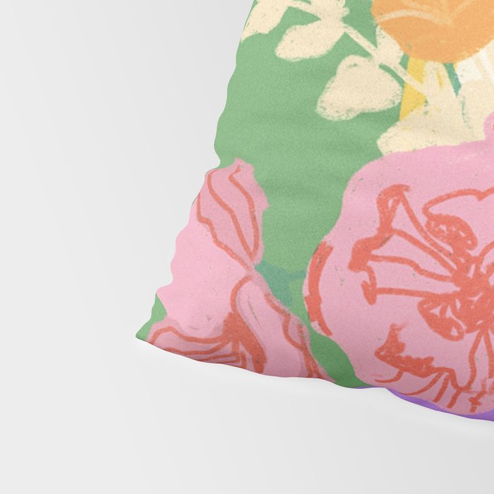 Flowers in green room Pillow Sham Gallery Image 4
