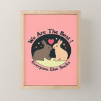 Best Bunnies Mini Art Print Gallery Image 1
