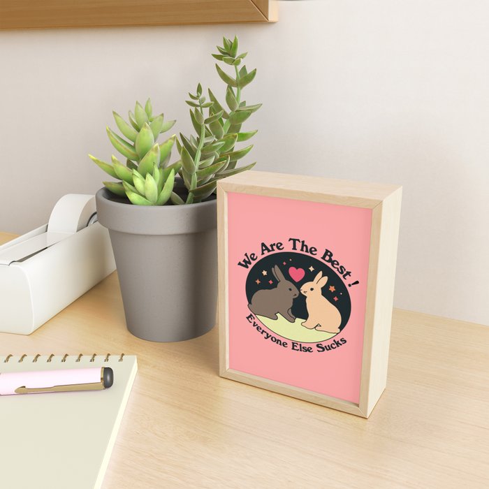 Best Bunnies Mini Art Print Gallery Image 2