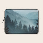 Misty Pine Forest Laptop Sleeve Gallery Image 1