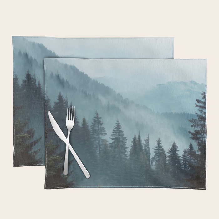 Misty Pine Forest Placemat Gallery Image 1