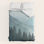 Misty Pine Forest Duvet Cover Gallery Image 6
