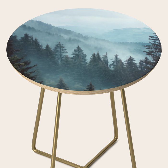 Misty Pine Forest Side Table Gallery Image 2