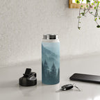 Misty Pine Forest Water Bottle Gallery Image 4