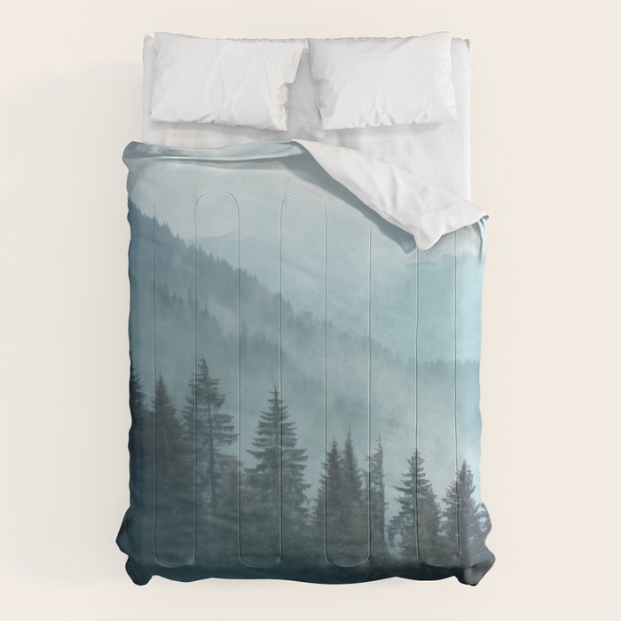 Misty Pine Forest Comforter Gallery Image 6