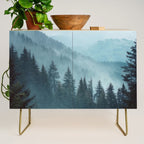 Misty Pine Forest Credenza Gallery Image 1