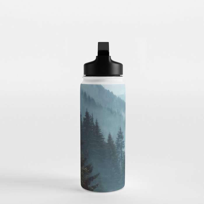 Misty Pine Forest Water Bottle Gallery Image 3