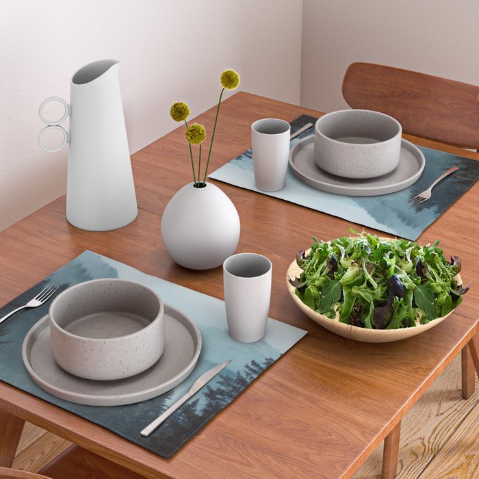 Misty Pine Forest Placemat Gallery Image 2