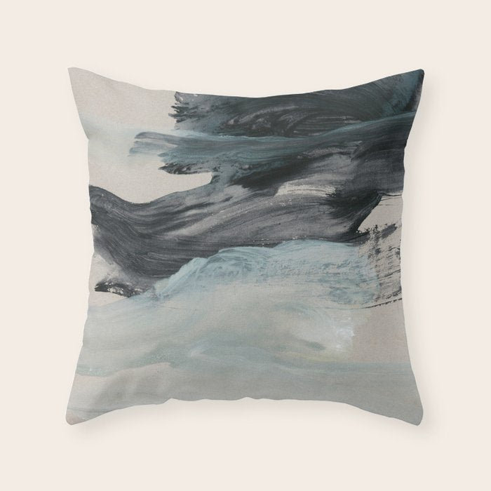minimal brushstrokes 3 Throw Pillow Gallery Image 1