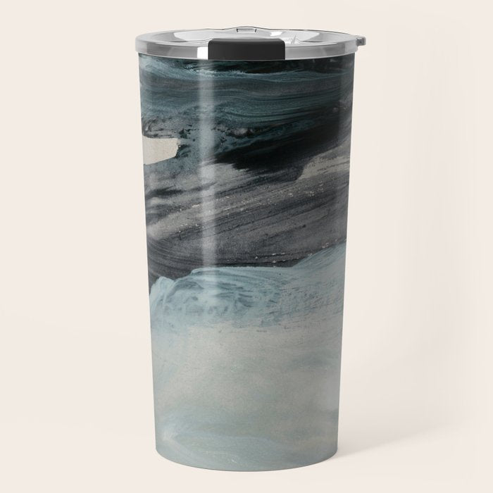 minimal brushstrokes 3 Travel Mug Gallery Image 1