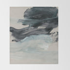 minimal brushstrokes 3 Throw Blanket Gallery Image 2