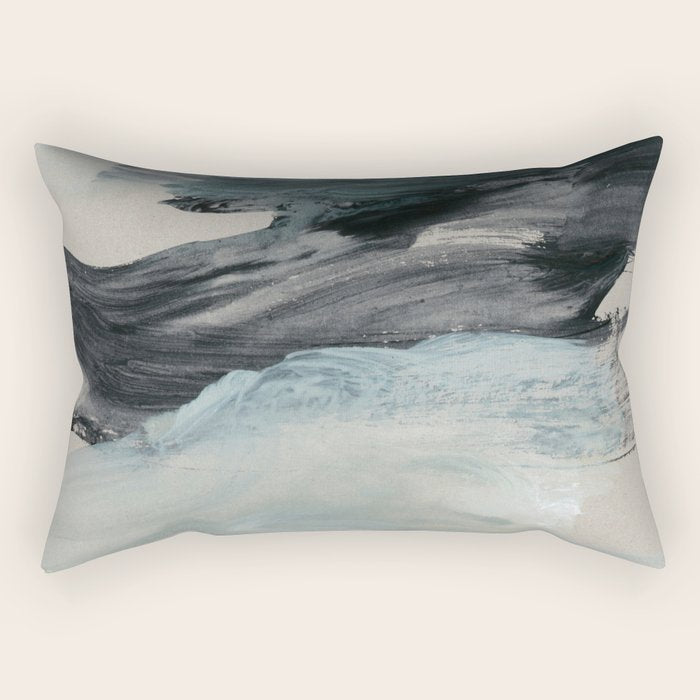 minimal brushstrokes 3 Rectangular Pillow Gallery Image 1
