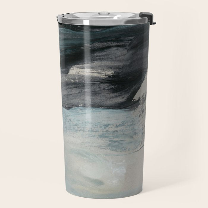 minimal brushstrokes 3 Travel Mug Gallery Image 2