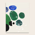 Fun Abstract Minimalist Mid Century Modern Colorful Shapes Lime Green Blue Watercolor Bubbles Notebook Gallery Image 4