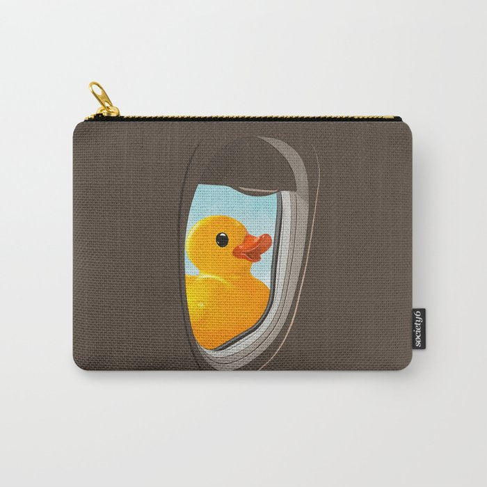 Hello! Yellow Duck Carry All Pouch Gallery Image 1