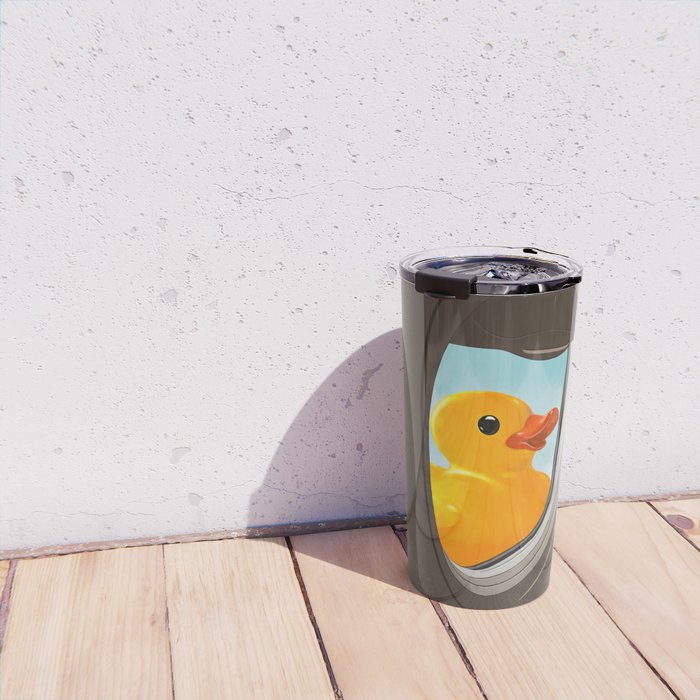 Hello! Yellow Duck Travel Mug Gallery Image 4